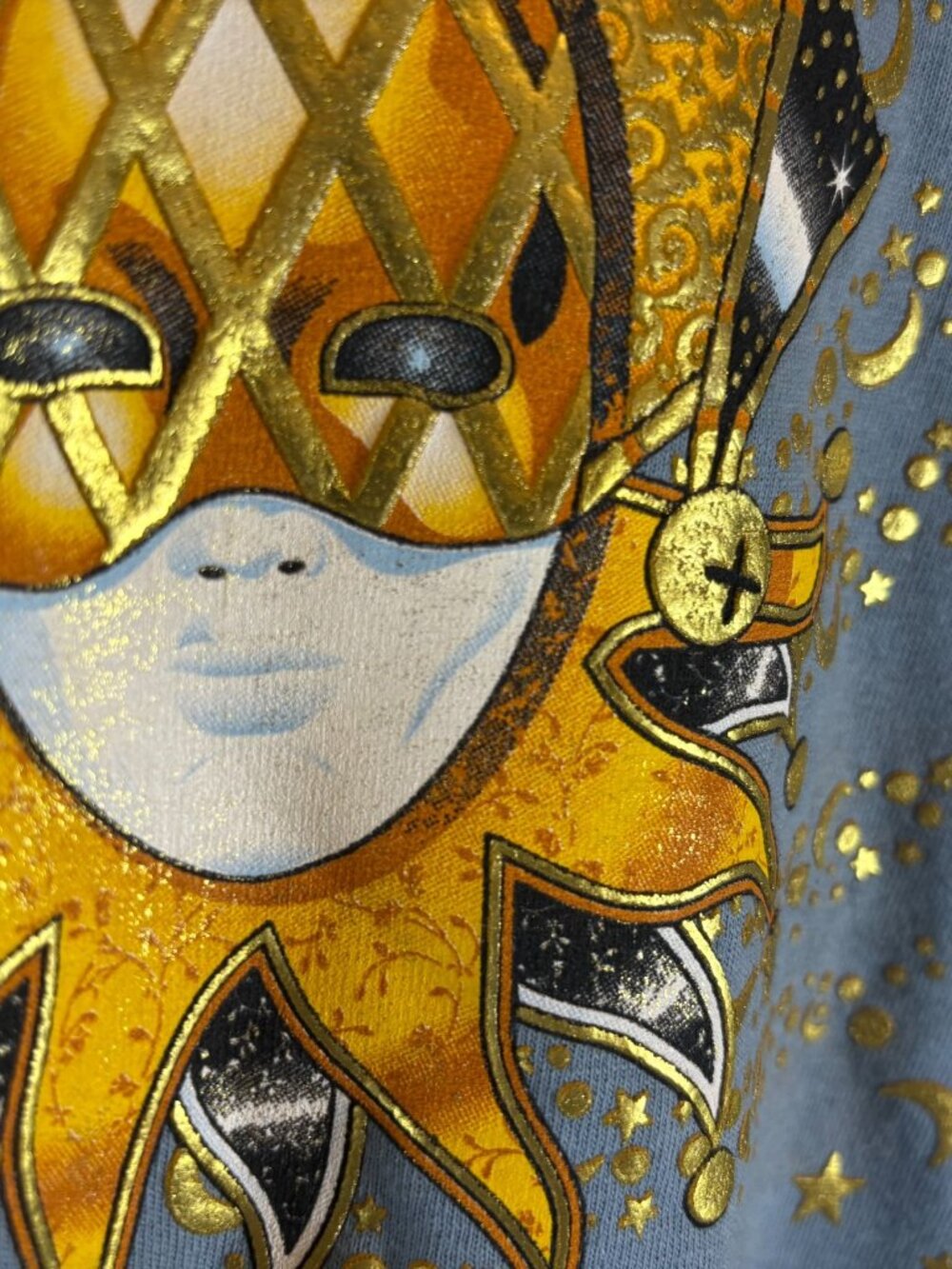 Vintage Rio Las Vegas T Shirt Mens Size L Blue Hotel Casino Masquerade - Picture 3 of 5